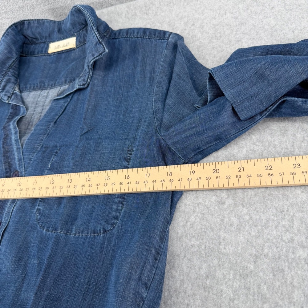 Bella Dahl Womens Tencel Chambray Button Down Shirt Blue Small B2646-549 - Picture 5 of 9